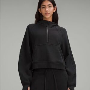 Lululemon Scuba Oversized Half Zip Hoodie in Black